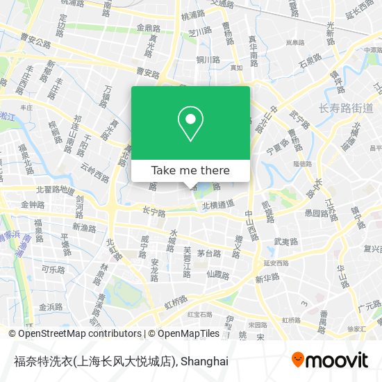 福奈特洗衣(上海长风大悦城店) map