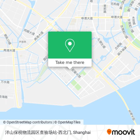 洋山保税物流园区查验场站-西北门 map