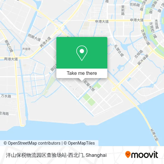 洋山保税物流园区查验场站-西北门 map