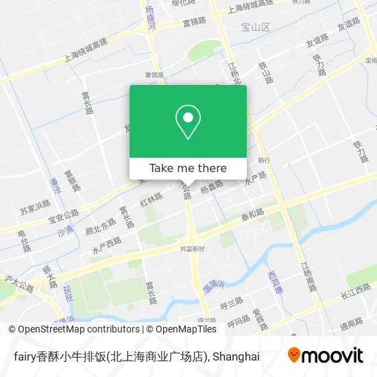 fairy香酥小牛排饭(北上海商业广场店) map