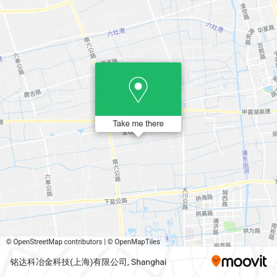铭达科冶金科技(上海)有限公司 map