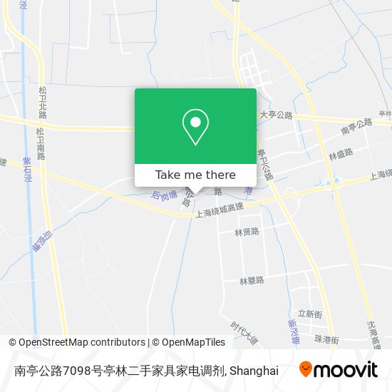 南亭公路7098号亭林二手家具家电调剂 map