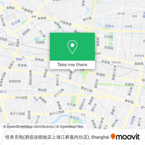 怪兽充电(易佰连锁旅店上海江桥嘉尚坊店) map