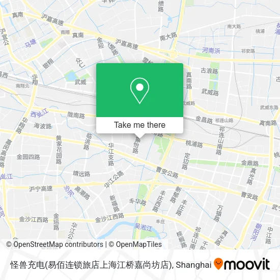 怪兽充电(易佰连锁旅店上海江桥嘉尚坊店) map