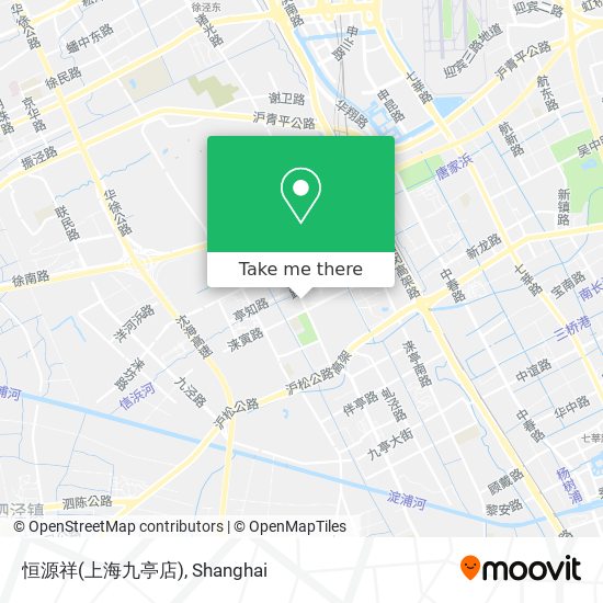 恒源祥(上海九亭店) map