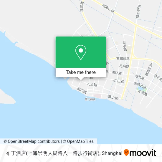 布丁酒店(上海崇明人民路八一路步行街店) map