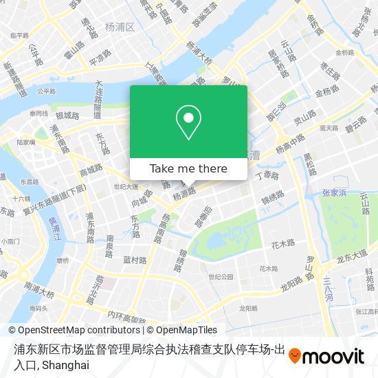 浦东新区市场监督管理局综合执法稽查支队停车场-出入口 map