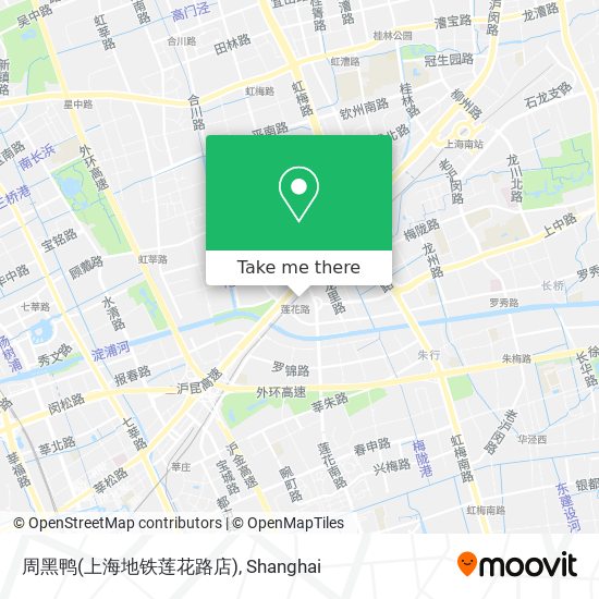 周黑鸭(上海地铁莲花路店) map