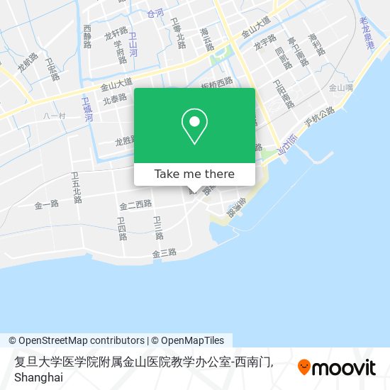 复旦大学医学院附属金山医院教学办公室-西南门 map
