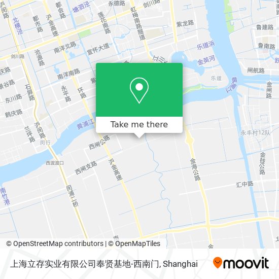 上海立存实业有限公司奉贤基地-西南门 map