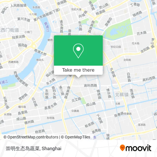 崇明生态岛蔬菜 map