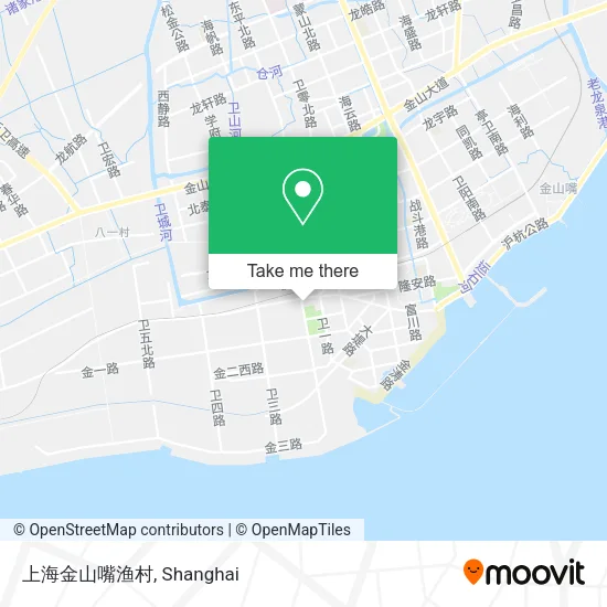 上海金山嘴渔村 map