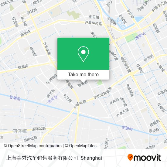 上海莘秀汽车销售服务有限公司 map
