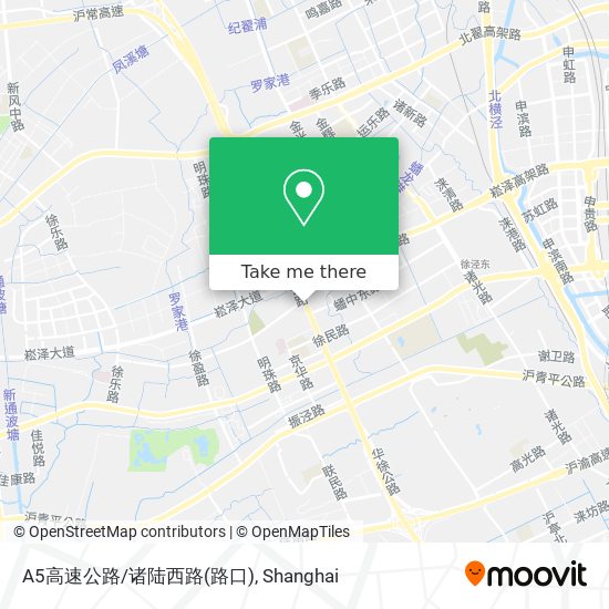 A5高速公路/诸陆西路(路口) map