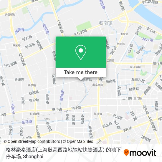 格林豪泰酒店(上海殷高西路地铁站快捷酒店)-的地下停车场 map