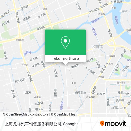 上海龙祥汽车销售服务有限公司 map