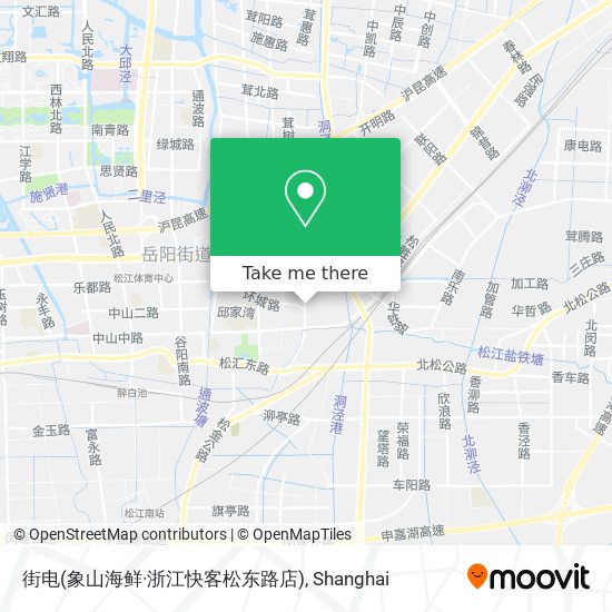 街电(象山海鲜·浙江快客松东路店) map