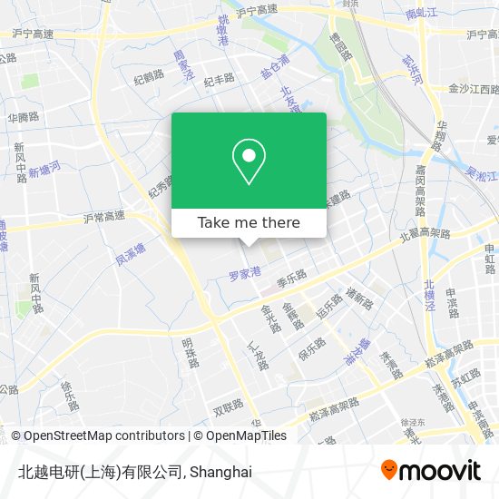 北越电研(上海)有限公司 map