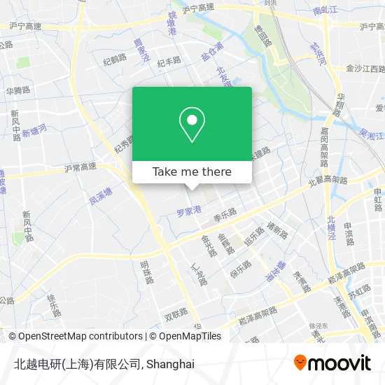 北越电研(上海)有限公司 map