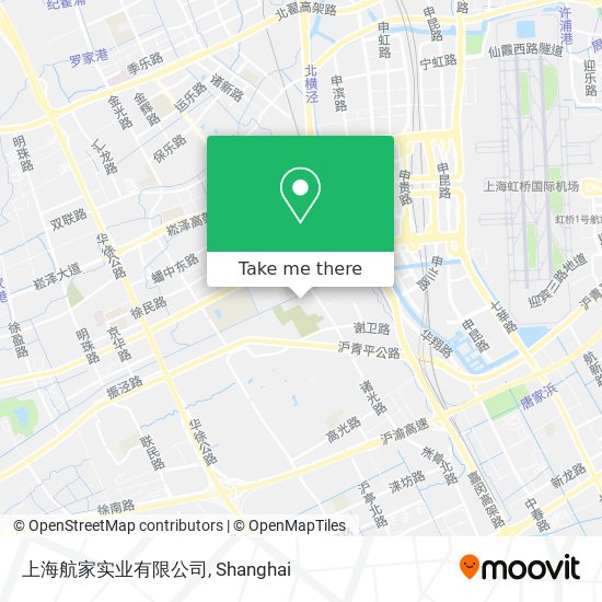上海航家实业有限公司 map