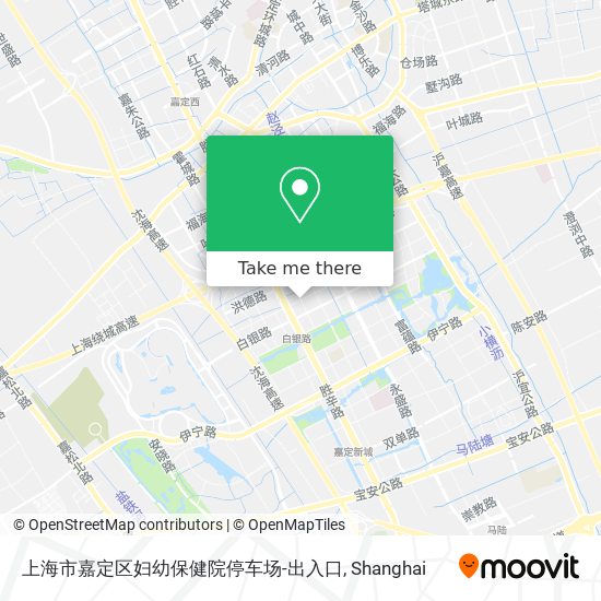 上海市嘉定区妇幼保健院停车场-出入口 map