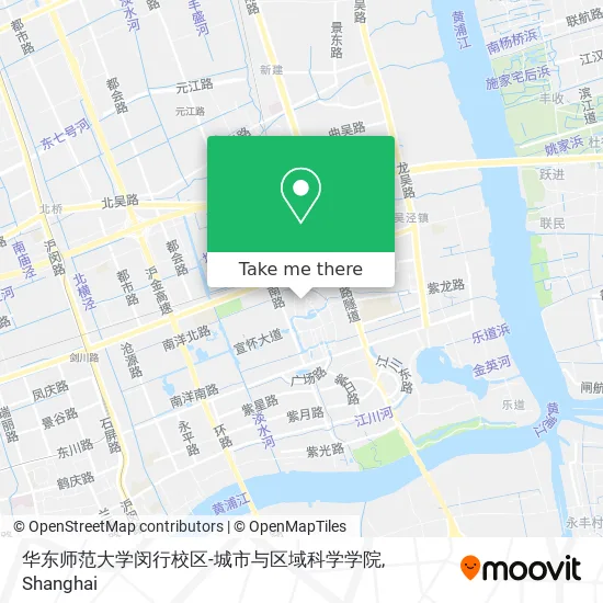 华东师范大学闵行校区-城市与区域科学学院 map