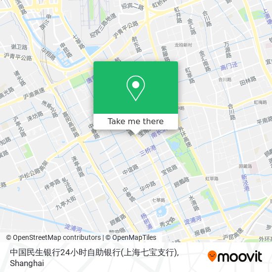 中国民生银行24小时自助银行(上海七宝支行) map