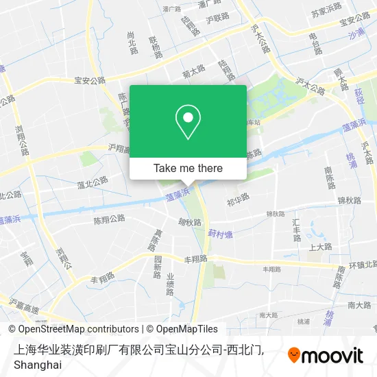 上海华业装潢印刷厂有限公司宝山分公司-西北门 map