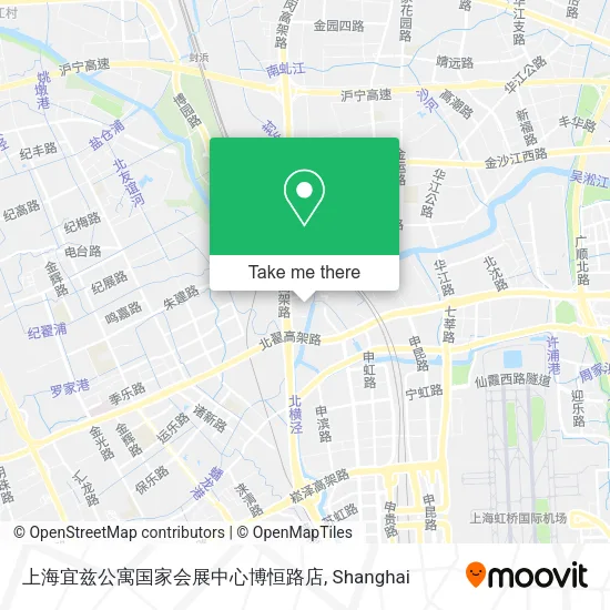 上海宜兹公寓国家会展中心博恒路店 map