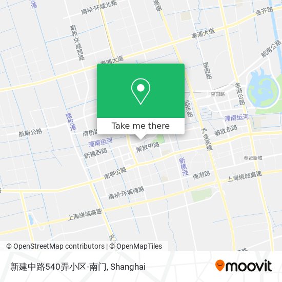 新建中路540弄小区-南门 map