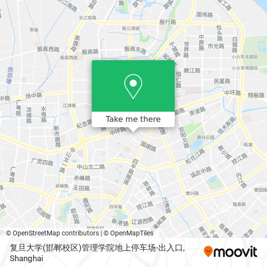 复旦大学(邯郸校区)管理学院地上停车场-出入口 map