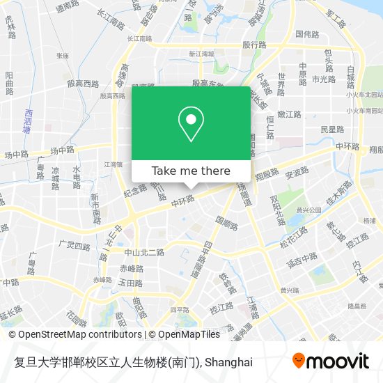 复旦大学邯郸校区立人生物楼(南门) map