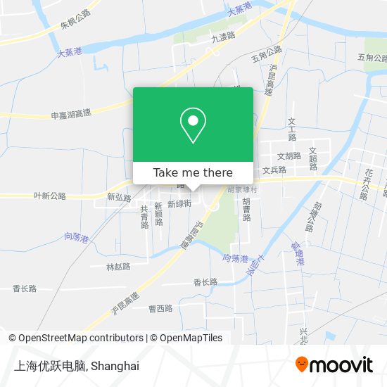 上海优跃电脑 map