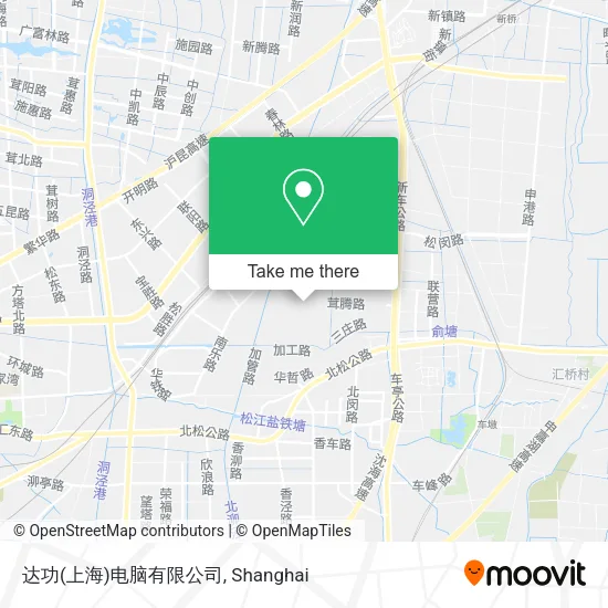 达功(上海)电脑有限公司 map