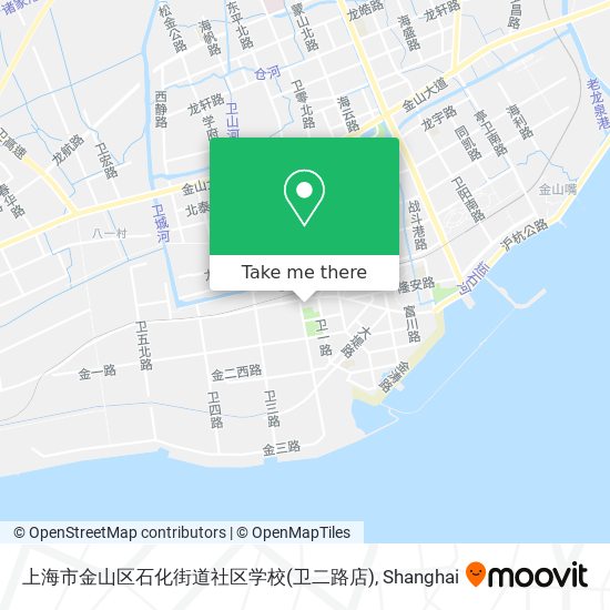 上海市金山区石化街道社区学校(卫二路店) map