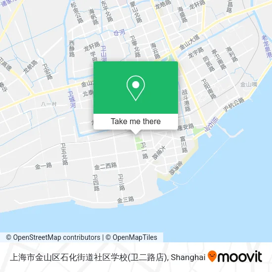 上海市金山区石化街道社区学校(卫二路店) map