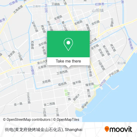 街电(黄龙府烧烤城金山石化店) map