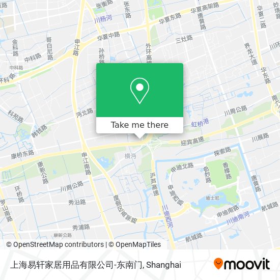 上海易轩家居用品有限公司-东南门 map