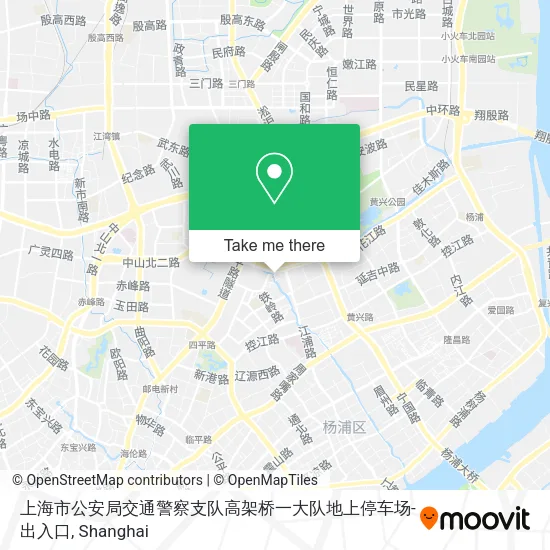 上海市公安局交通警察支队高架桥一大队地上停车场-出入口 map