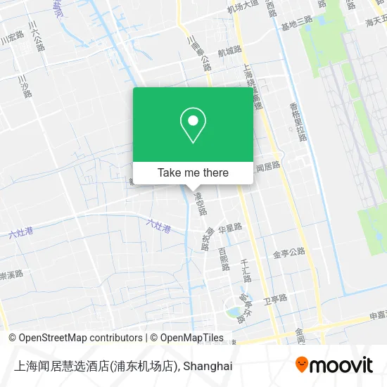 上海闻居慧选酒店(浦东机场店) map