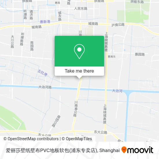 爱丽莎壁纸壁布PVC地板软包(浦东专卖店) map