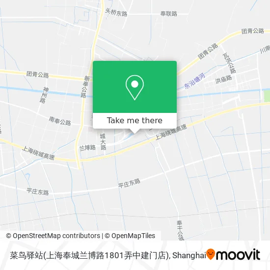 菜鸟驿站(上海奉城兰博路1801弄中建门店) map