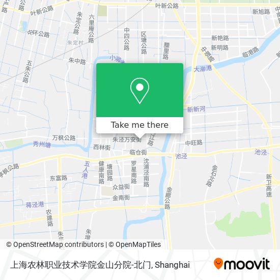 上海农林职业技术学院金山分院-北门 map