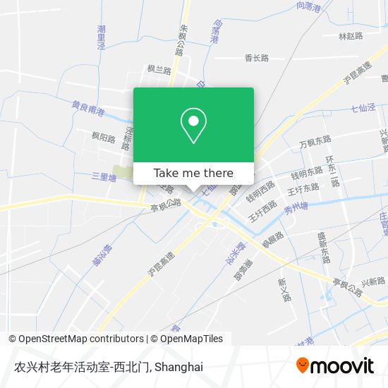 农兴村老年活动室-西北门 map