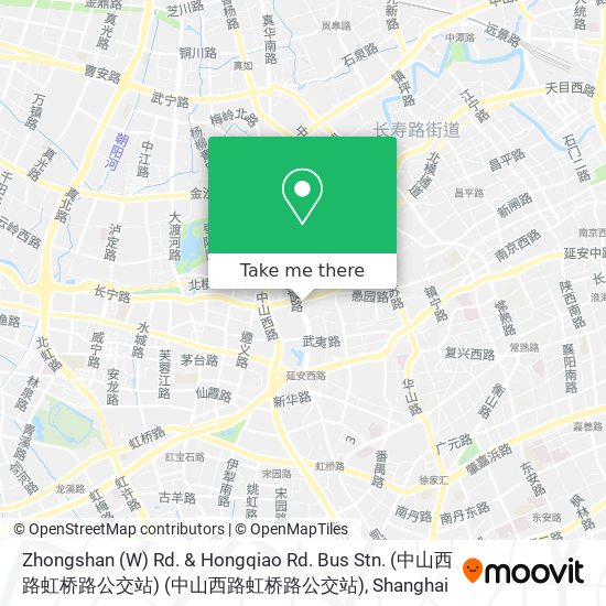 Zhongshan  (W) Rd. & Hongqiao Rd. Bus Stn. (中山西路虹桥路公交站) (中山西路虹桥路公交站) map