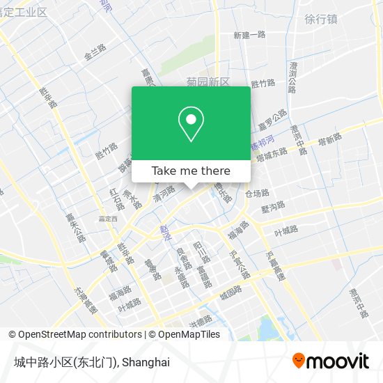 城中路小区(东北门) map