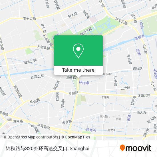 锦秋路与S20外环高速交叉口 map