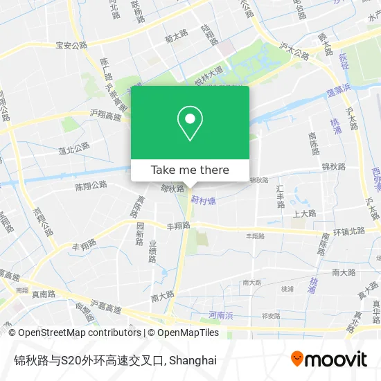 锦秋路与S20外环高速交叉口 map