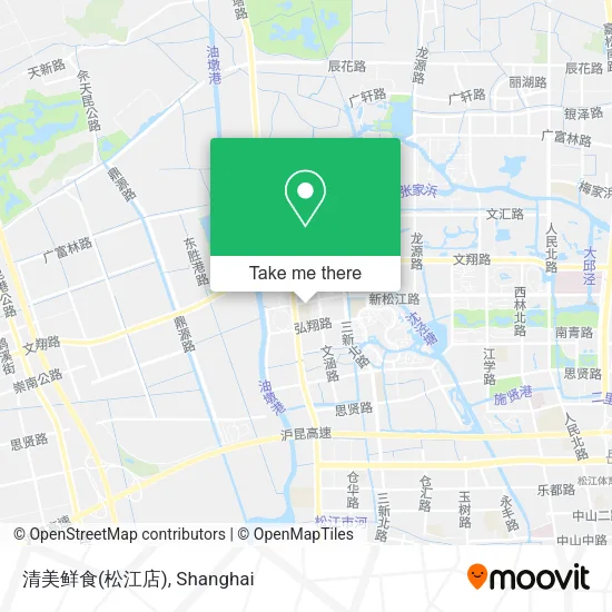 清美鲜食(松江店) map