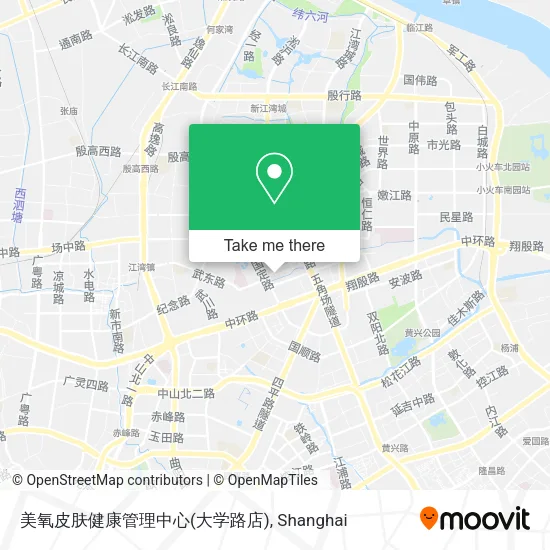 美氧皮肤健康管理中心(大学路店) map